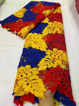 

skin Friendly Luxury lace African Cord Lace Fabric High Quality soft guipure lace fabric For wedding Dresses