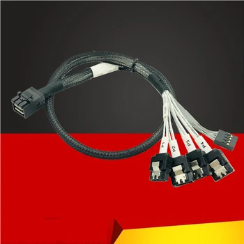 

Internal HD Mini SAS Cable Reverse Cord Motherboard 4x SATA to SFF-8643 Backplane Cable for Server Reverse Cable Fan Out Cables