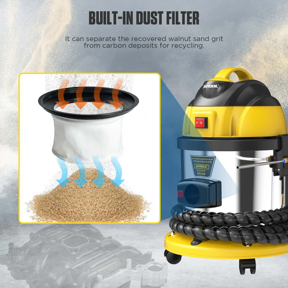 AUTOOL ڵ   ź ħ, 120psi  , ȣ   ָ  ý, HTS558