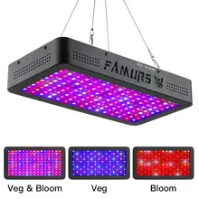 FAMURS светодиодный светильник для выращивания 1500 Вт полный спектр тройной чип УФ ИК для выращивания палатки теплицы комнатных растений семена цветения Вег