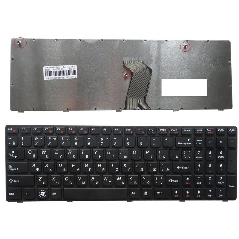 Русская клавиатура для LENOVO G575 G570 Z560 Z560A Z560G Z565 G570AH G570G G575AC G575AL G575GL G575GX G780 G770 RU|lenovo g575