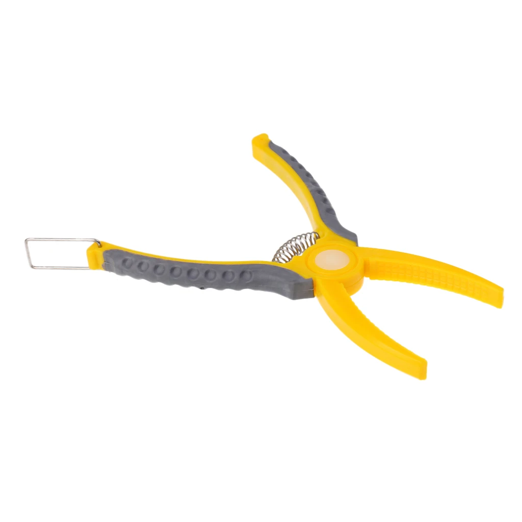 

Plastic Fish Grip Fishing Clip Clip With Yellow Plastic Cord Sports