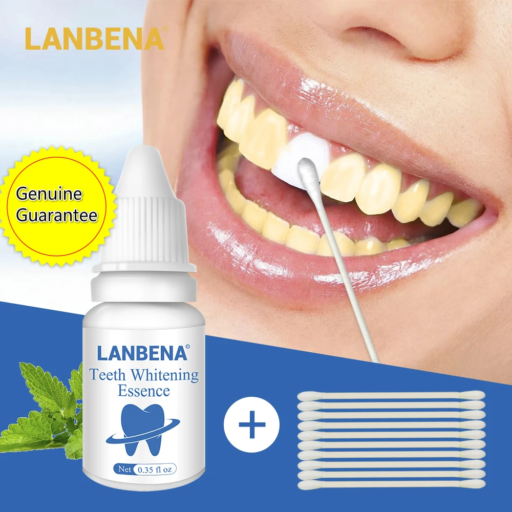 

LANBENA Powerful Tooth Clean Essence Oral Hygiene Plaque Stains Remover Whitening Serum Teeth Bleaching Dental Tools Toothpaste