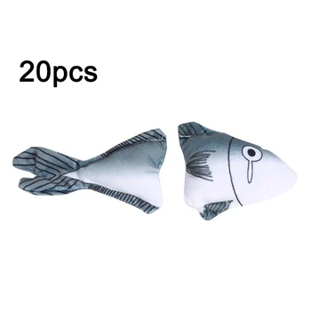 

20 Pcs Catnip Fish Sounding Cat Toy Creativety Interactive Moving Wiggle Kitten