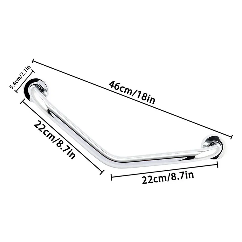 Bathroom Shower Angled Grab Bar Safety Rail Bathtub Grip Toilet Handrail Arm Safe-Grip Bar for Elderly Helping bluetooth earbuds wireless earphones