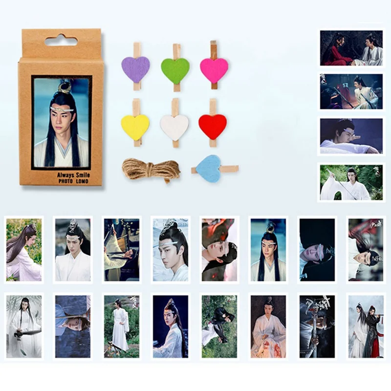 20 шт./упак. Chen Qingling Wang Yibo Xiaozhan фото самодельные Lomo карты фотокарты украшения для картин