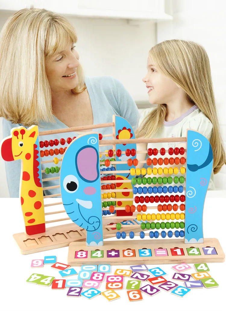 Детские деревянные Abacus Развивающие игрушки Diy арифметические вычисления Монтессори Обучающие Детские игрушки детские дошкольные игрушки