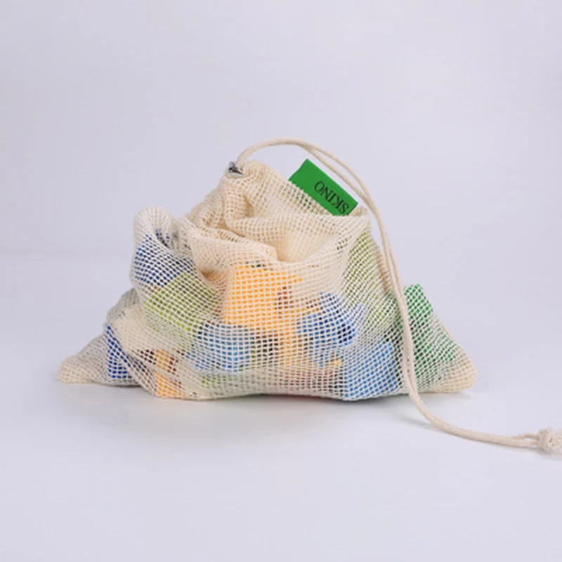 Многоразовая зеленая Экологичная хозяйственная сумка из хлопка тканая сетка многофункциональная сумка для овощей WML99