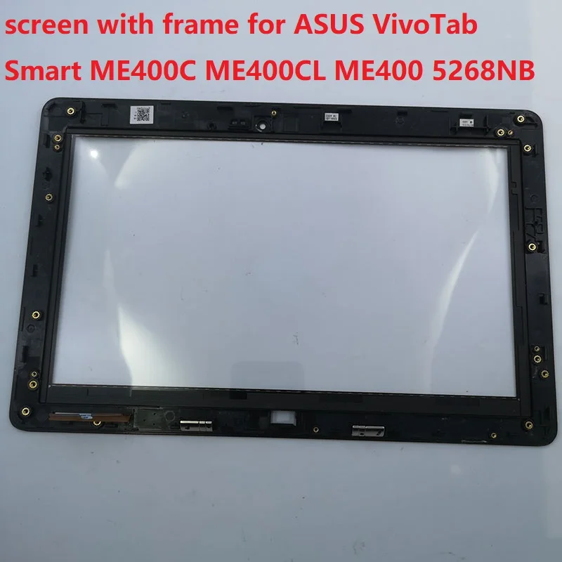Touch Screen com Frame para Asus Vivotab Inteligente Digitalizador Arranhão Pequeno Me400c Me400cl Me400 5268nb 10.1 in Peças Usadas