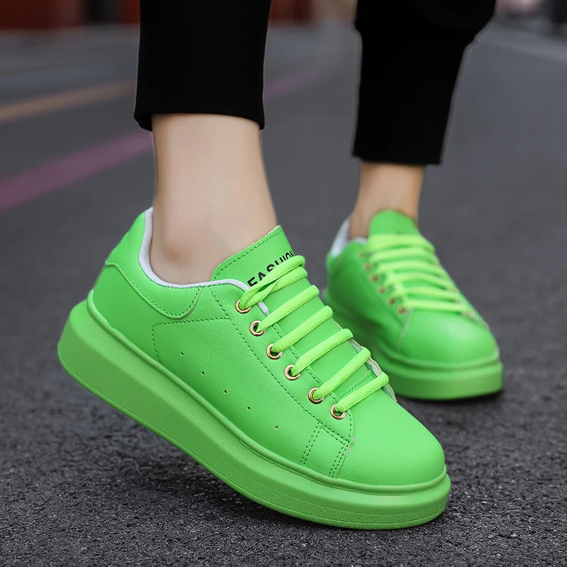 2020 Brand Men Shoes Casual Lace Up Candy Color Unisex Autumn Flats Men Trainers Zapatos Hombre Sapato Masculino Male Sneakers