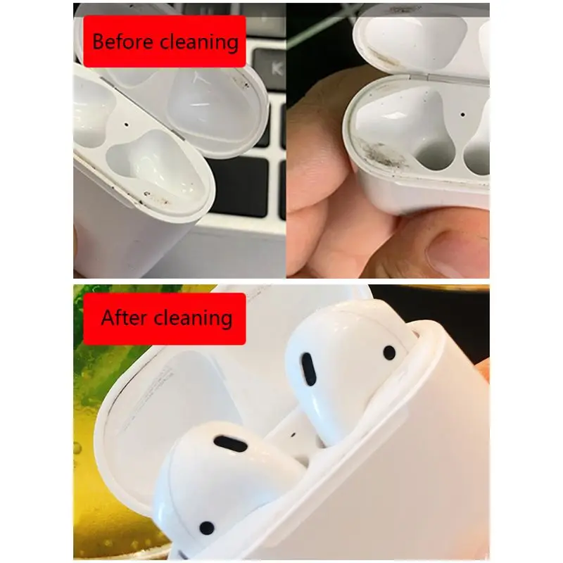 1Set Disposable Cotton Stick Clean Brushes Cleaning Tools Kit for Apple Airpods 1/2 Case Earphone Phone Charge Port Cleaner