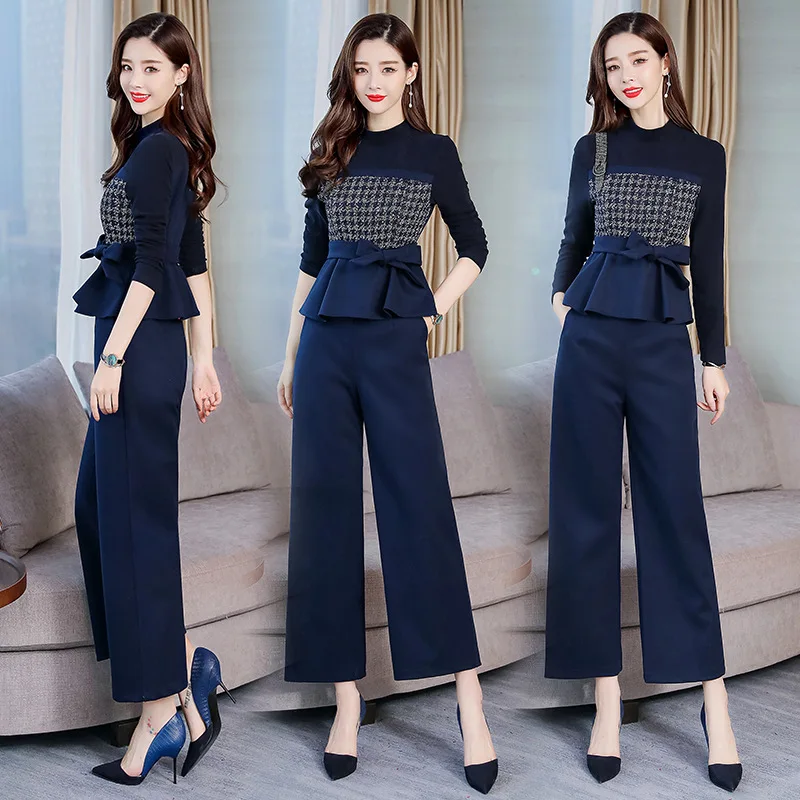 

Set 2019 Spring Trend Simple Cool Slimming Slim Fit Versatile Elegant Casual Long Sleeve