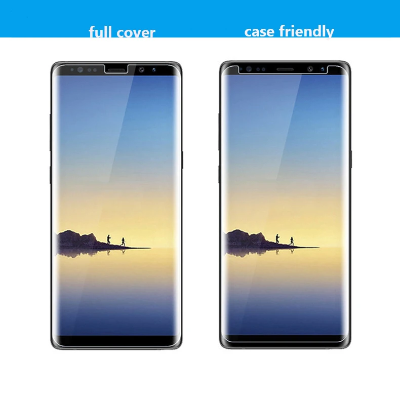 3D изогнутое закаленное стекло УФ нано жидкий экран Защитная пленка для samsung S10 E S9 S8 Plus Note 10 10+ 9 8 с посылка