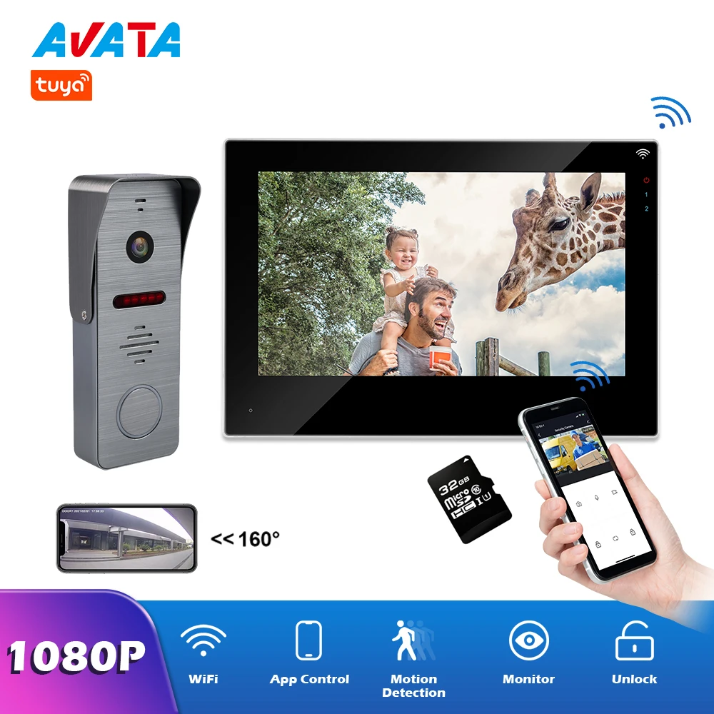 Умный видеодомофон Tuya 1080P Wi-Fi FHD | Безопасность и защита