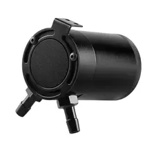 

Universal Oil Catch Can Compact Baffled 2-Port Aluminum Reservoir Oil Catch Tank Fuel Tank Parts Two hole breathable Kettle