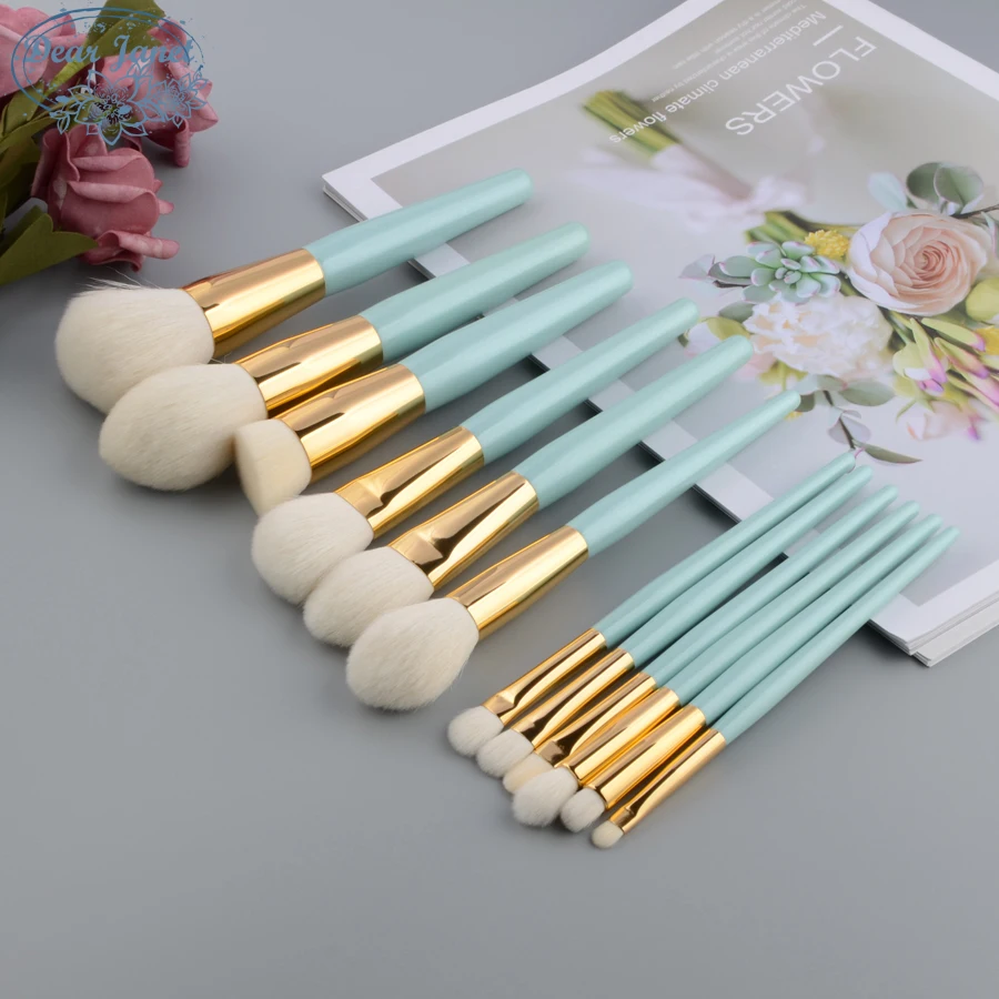 

12pcs/set Blue Makeup brushes set Powder contour sculpting Highlighter Halo dyed brush Eye shadow eyebrow concealer Make up