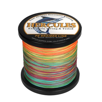 

Hercules Fishing Braided Line 12 Strands 1000M 100% Super Pe Ocean Boat Fishing Tackle 15 Color Multifilament Pesca Braided Wire