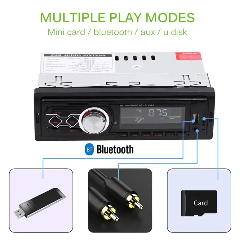 Fm-передатчик модулятор стерео аудио плеер Bluetooth автомобильный Радио MP3-плеер Поддержка AUX U диск дистанционного управления