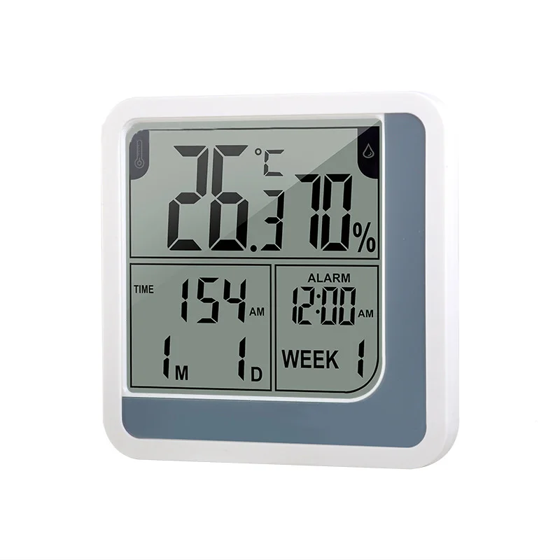 Urijk комнатный термометр и гигрометр счетчик ежедневный будильник дни недели и Дата Календарь дисплей 104*104*23 мм термометр гигрометр метр
