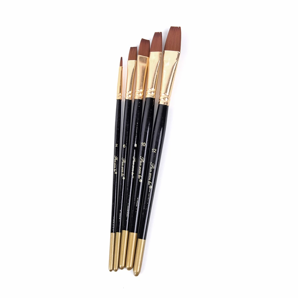 

5PC Artist Paint Brushes Set Professional Brush Set Oil Acrylic Watercolour