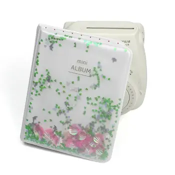 

64 Pockets 3 Inch Drifting Sand Shell Mini Photo Book Album Picture Case for Fujifilm Mini 9 8 7s 90 70 25 Name Card Holder