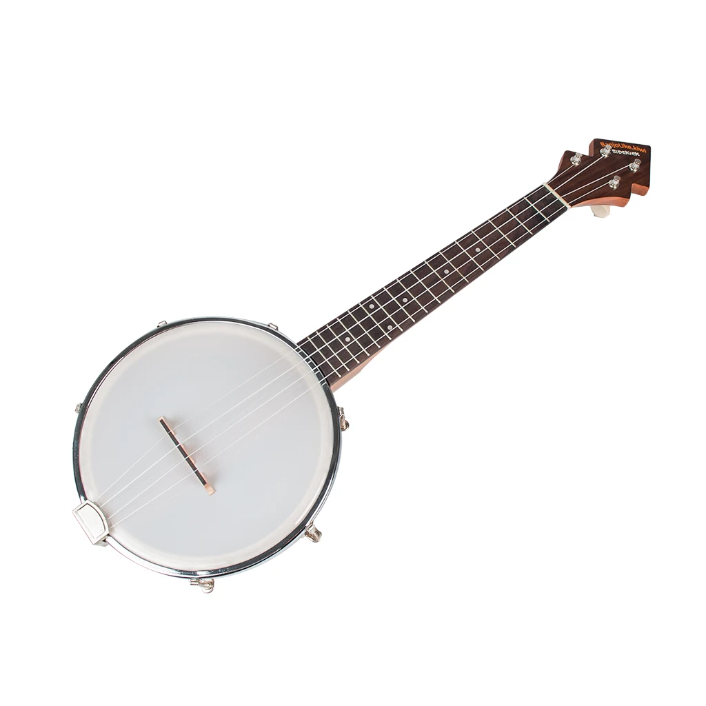 26 дюймов банджо Banjolele миниатюрная гитара укулеле-4-String Винтаж-покрытием с сумкой электронный тюнер