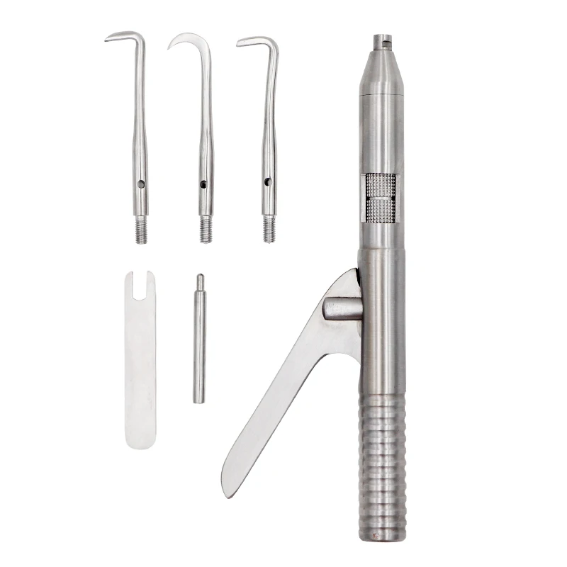 

1 Set with 3 tips Automatic Singlehanded Crown Remover Stainless Steel Singlehanded Take Crown Dental Surgical Instruments Tools