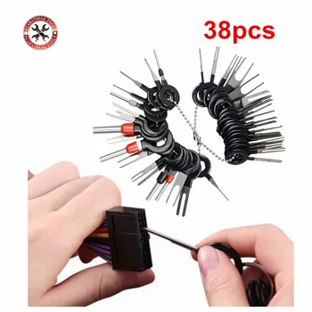 

Newest 8/11/38Pcs Connector Pin Removal Auto Car Plug Circuit Board Wire Harness Terminal Extraction Pick Crimp Pin Back Needle