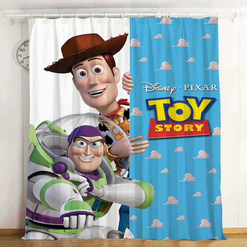 Disney Шторы История игрушек крюк верх изоляционной шайбы мультфильм матовый