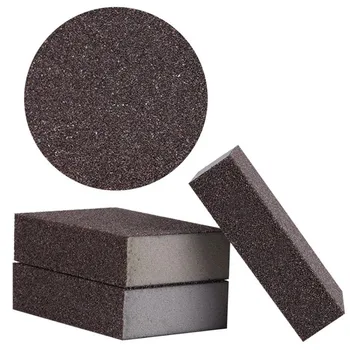 

6 pcs Medium Grit Sponge Sanding Block Square Angled Sponges Double Sided