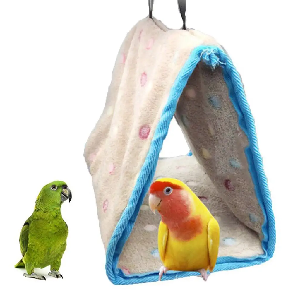 Pet Bird Теплый Гамак гнездо подвесной дом окунь клетка мягкая плюшевая кровать игрушка