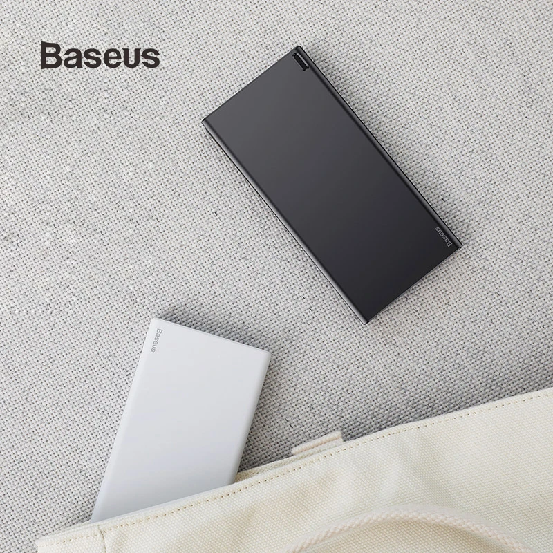 

Baseus 10000mAh Power Bank For Xiaomi Samsung Huawei iPhone Xs Max Batterie Portable Charger Slim External Battery USB PowerBank