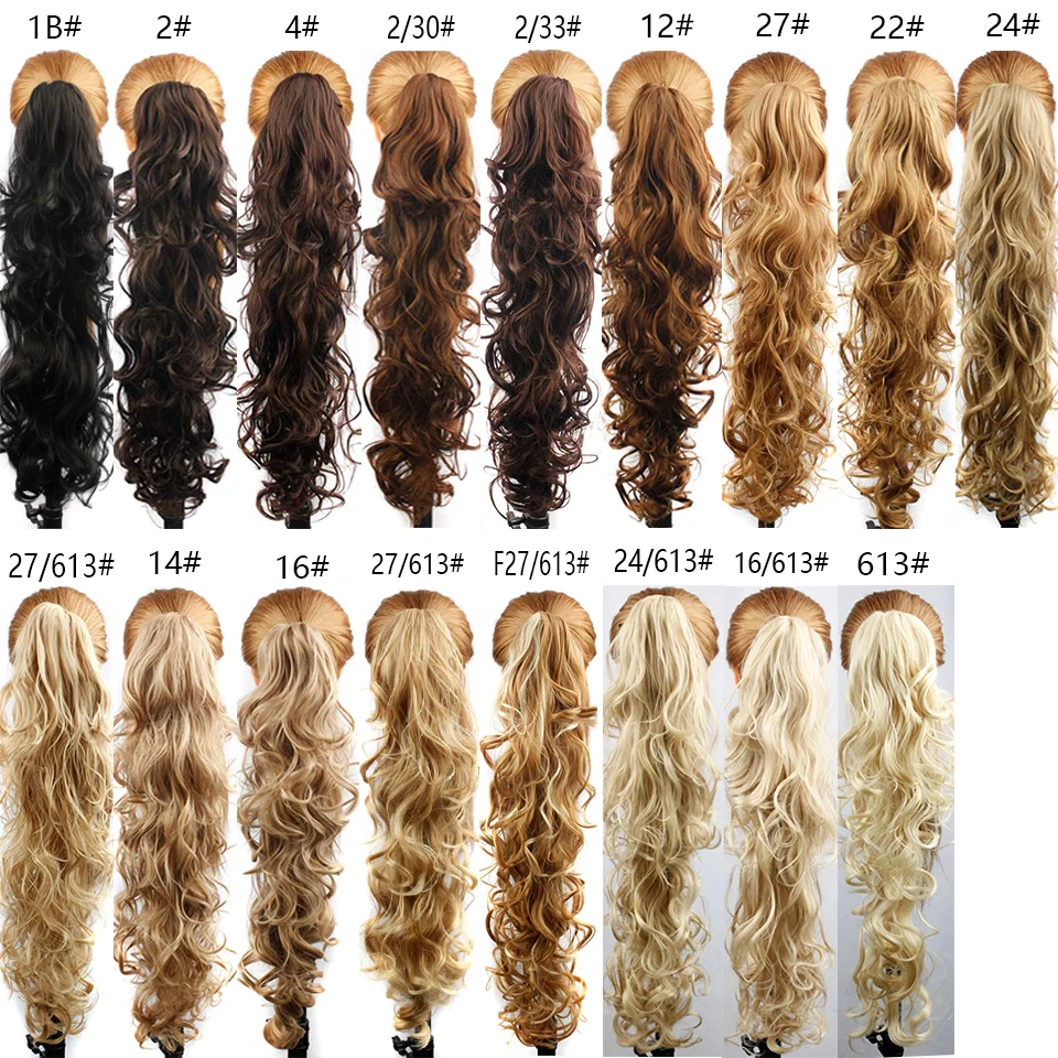 Synthetic Claw Clip Ponytail Luxury for Braiding 75cm 30" High Temperature Fiber Hairpieces Long Curly Hair Extensions for Women fake hair extensions