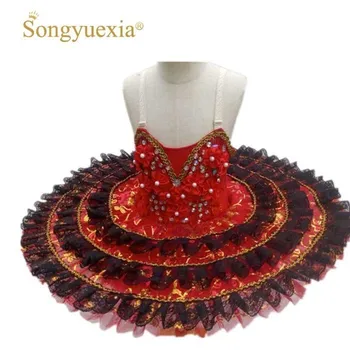 

Children Ballet Show Serve Girl Small Swan Dance Serve Child Thick And Disorderly Skirt Ballet Camisole Stage Performance Serve