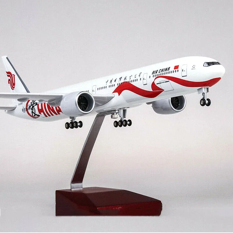 1/157 Boeing B777 AIR China модель самолета 47 см Смола Passanger самолет ariccraft w светодиодный светильник Airforce Модели Коллекции