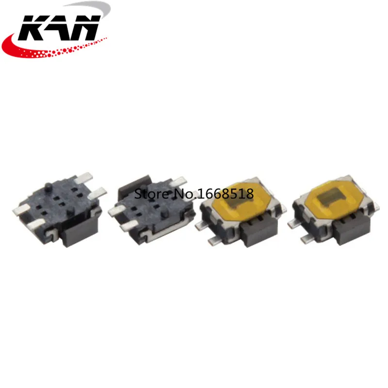 

1000pcs TS-A019 tact switch 3.5*4.7mm patch with fixed feet, side press tortoise four feet with waterproof membrane