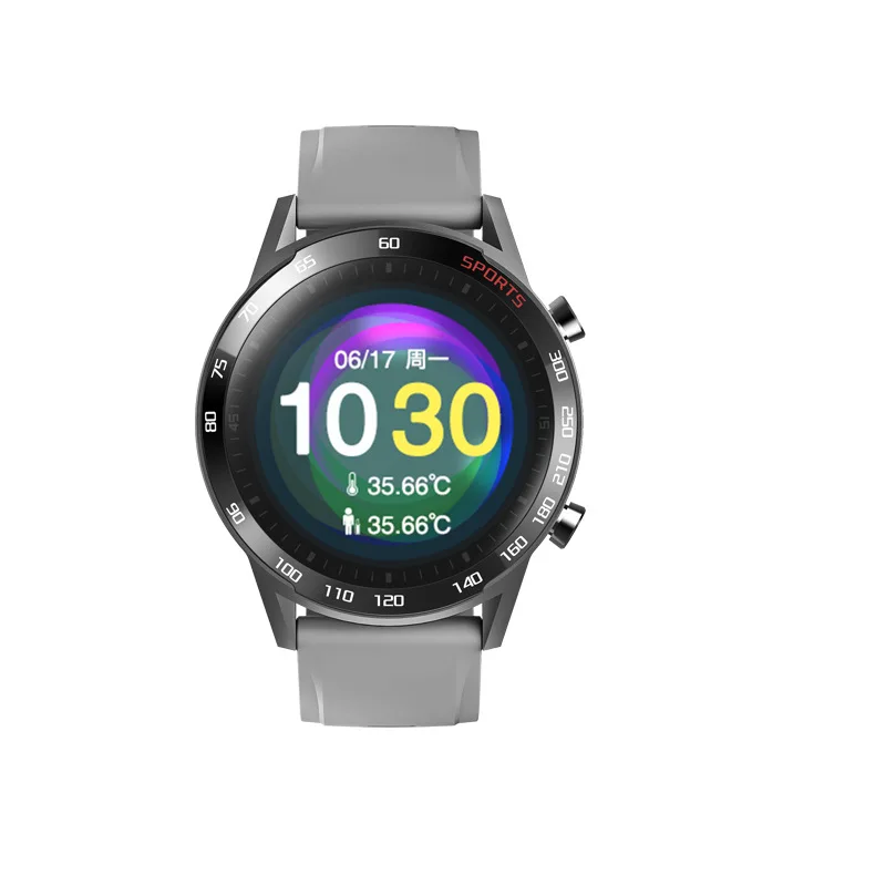 

Waterproof Smart Bracelet Measuring Body Temperature Heart Rate Blood Pressure Blood Oxygen Sleep Monitoring Smart Watch