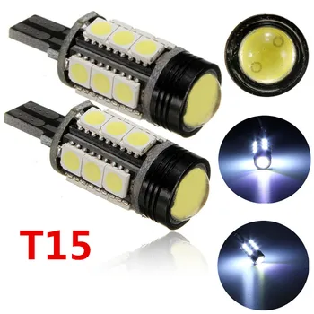 

2PCS x Xenon White Car styling Canbus Error Emitter LED T15 360 5050SMD 921 912 W16W LED Backup Parking Reverse Lights Car Led