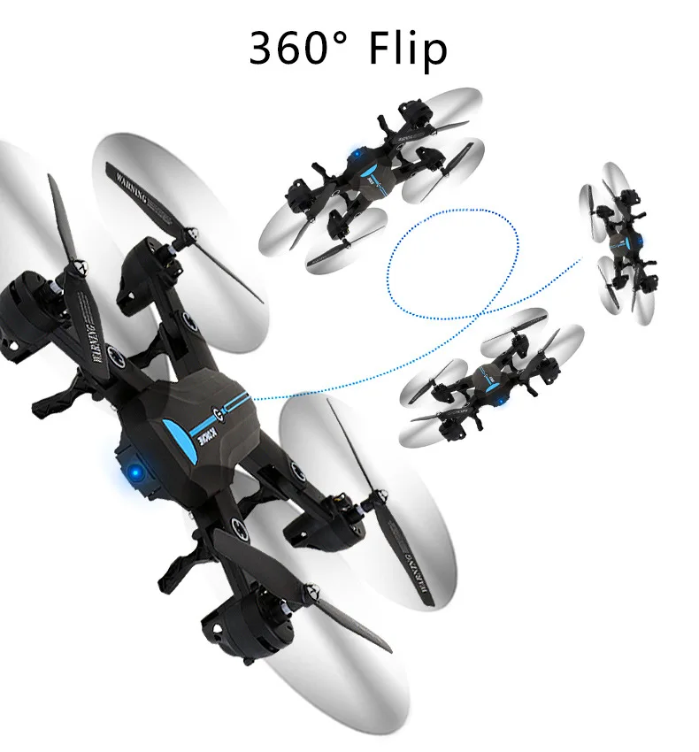 A6 Дрон с GPS с HD широкоугольным высоким режимом удержания 300 м на большие расстояния складной Радиоуправляемый квадрокоптер Дрон Безголовый режим 4CH гироскоп самолет