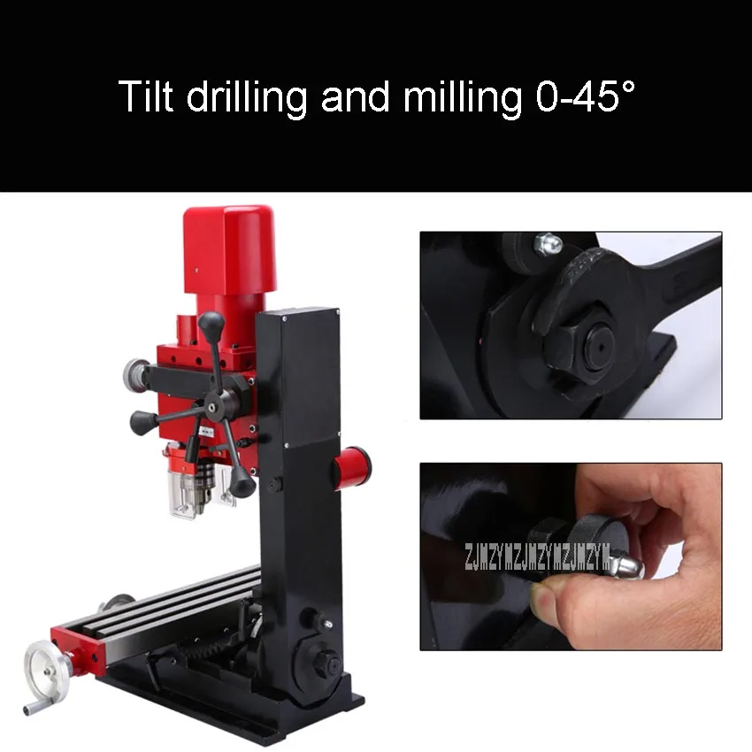 XD9512 High Precision Drilling And Milling Machine Multi-functional Milling Machine Household Small Bench Drill 220V 750W MT#3