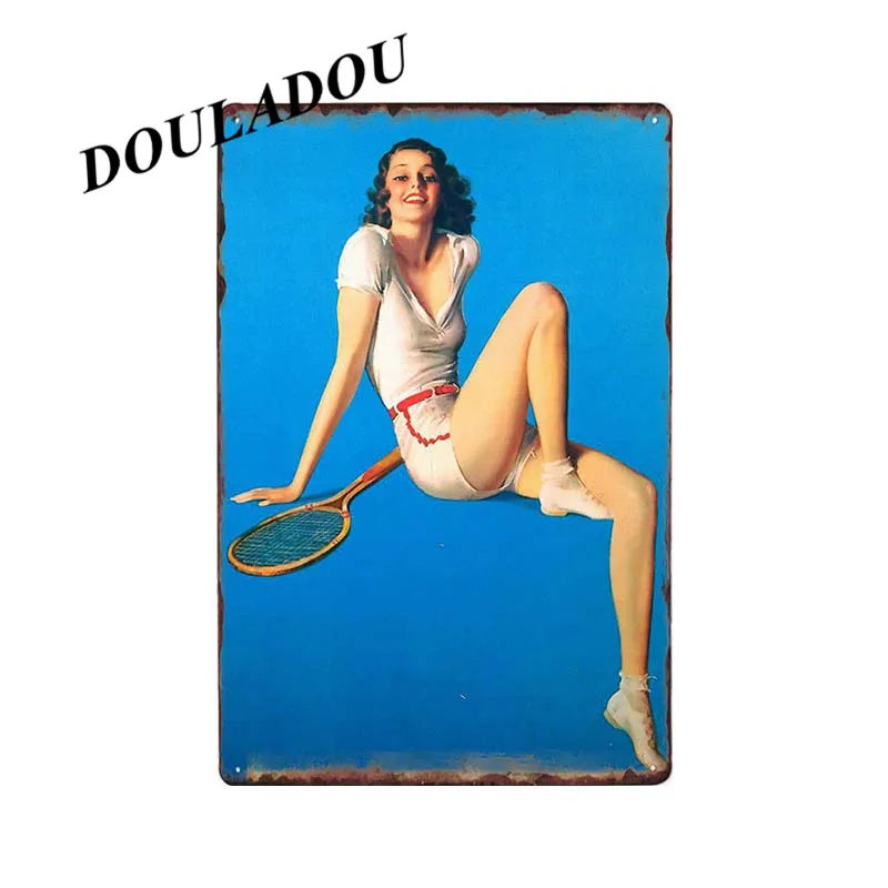 [Douladou] волшебная девушка, игральные карты, винтажная металлическая жестяная вывеска, бар, паб, комната, вечерние, для леди, тарелка, декор на стену, Ретро стиль, табличка, плакат, 30*20 см - Цвет: 7