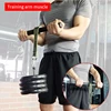 PG Gym Fitness Forearm Trainer Strengthener Hand Gripper Strength Exerciser Weight Lifting Rope Waist Roller Fitness Equipment 1