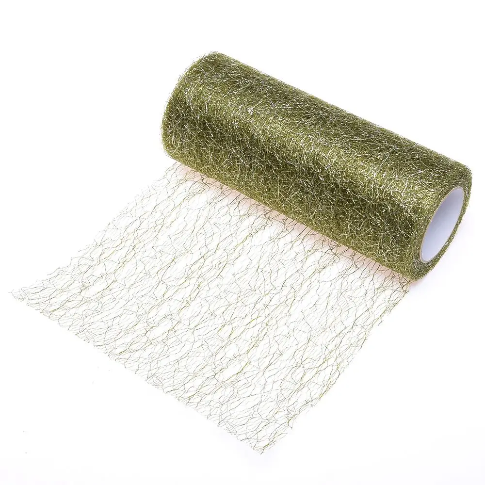 15 см* 10 лет Золотая Серебристая проволока, ткань, тюль, рулон ...