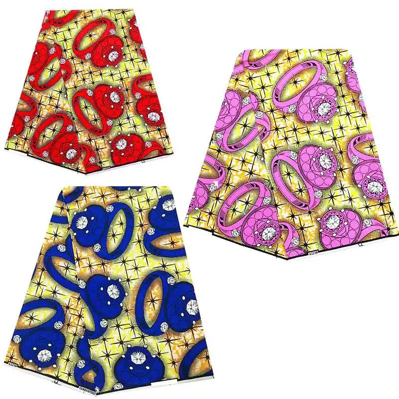 Цена! Лучшее качество! Настоящий голландский настоящий воск, Африканский Анкара кольцо печатная ткань хлопок Нигерия