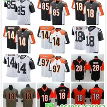 Сшитые мужские Цинциннати A.J. Зеленый Joe Mixon Geno Atkins Andy Dalton Tyler Eifert игровая цветная Футбольная форма