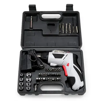 

4.8V Multi-function Electric Screwdriver Rechargeable Portable Handheld Screwdriver Cordless Drill Power Tools with Bits Set