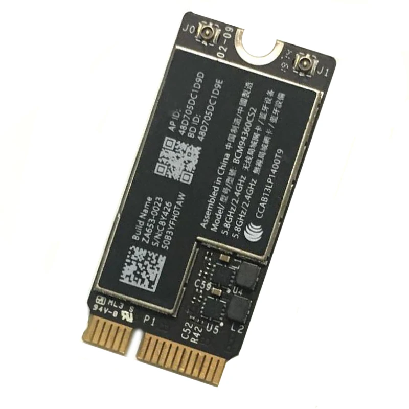Новая карта BCM94360CS2 Wireless-AC WIFI Bluetooth BT 4 0 аэропорт 802.11ac для Macbook Air 11 дюймов A1465 13 A1466 2013