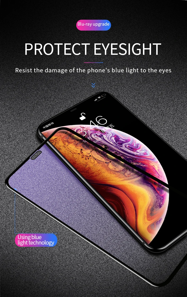 Защитное закаленное стекло для iphone 5 5s 6 6s 7 8 Plus X XR XS Max 11 Pro Max полное покрытие защита экрана стекло защитная пленка