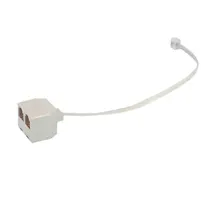 RJ11 6P4C Male to 6P4C Female 2 Way Telephone Jack Plug Splitter Phone Telephone Line Connector Adapter Converter new 100x 4 pin rj11 rj 11 6p4c modular telephone phone crystal plug connector high quality