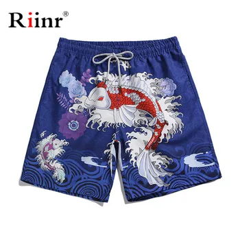 

Men Surf Board Quick Dry Beach Shorts Elastic Waist Bottoms Printing Swimming Boardshorts 2020 Bermuda Swimwear Shorts Men